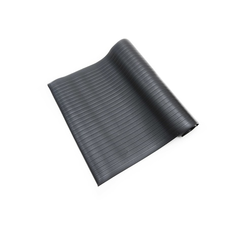Bertech Antifatigue Mat, 5 ft. L x 3 ft. W, 3/8 in Thickness, Ribbed, Black AFRB38-3x5BLKBEV